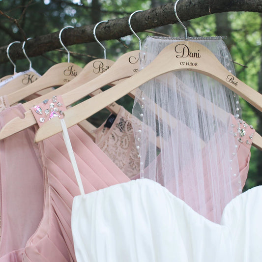 Wedding Dress Hanger — Personalized Bridal Party Gift
