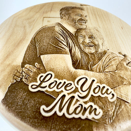 Love You, Mom — Photo Candle for Mom from Son