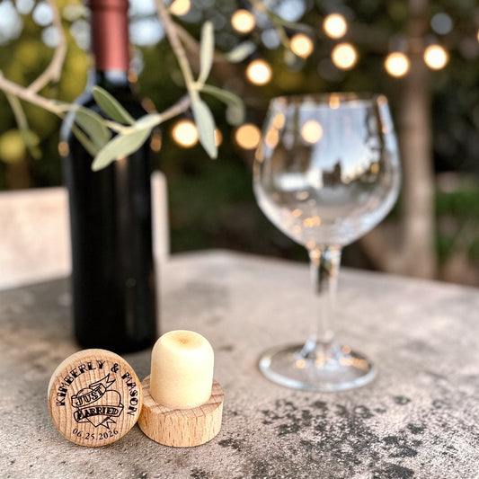 Wedding Wine Stopper - Just Married