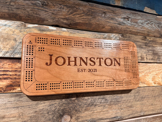 Personalized Cribbage Board