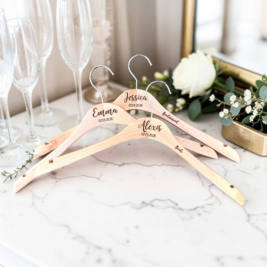 Wedding Dress Hanger — Personalized Bridal Party Gift
