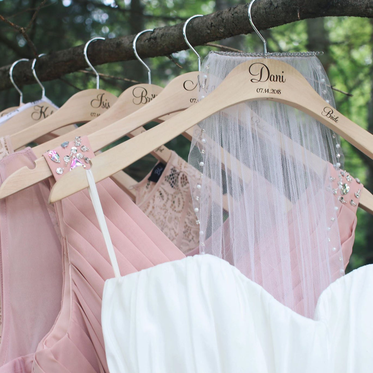 Wedding Dress Hanger — Personalized Bridal Party Gift