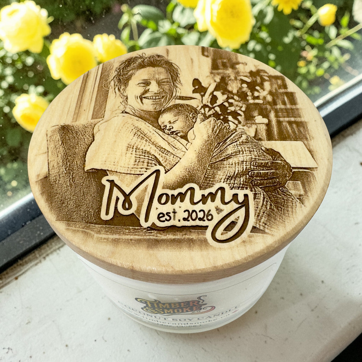 Happy 1st Mother's Day — Photo Candle