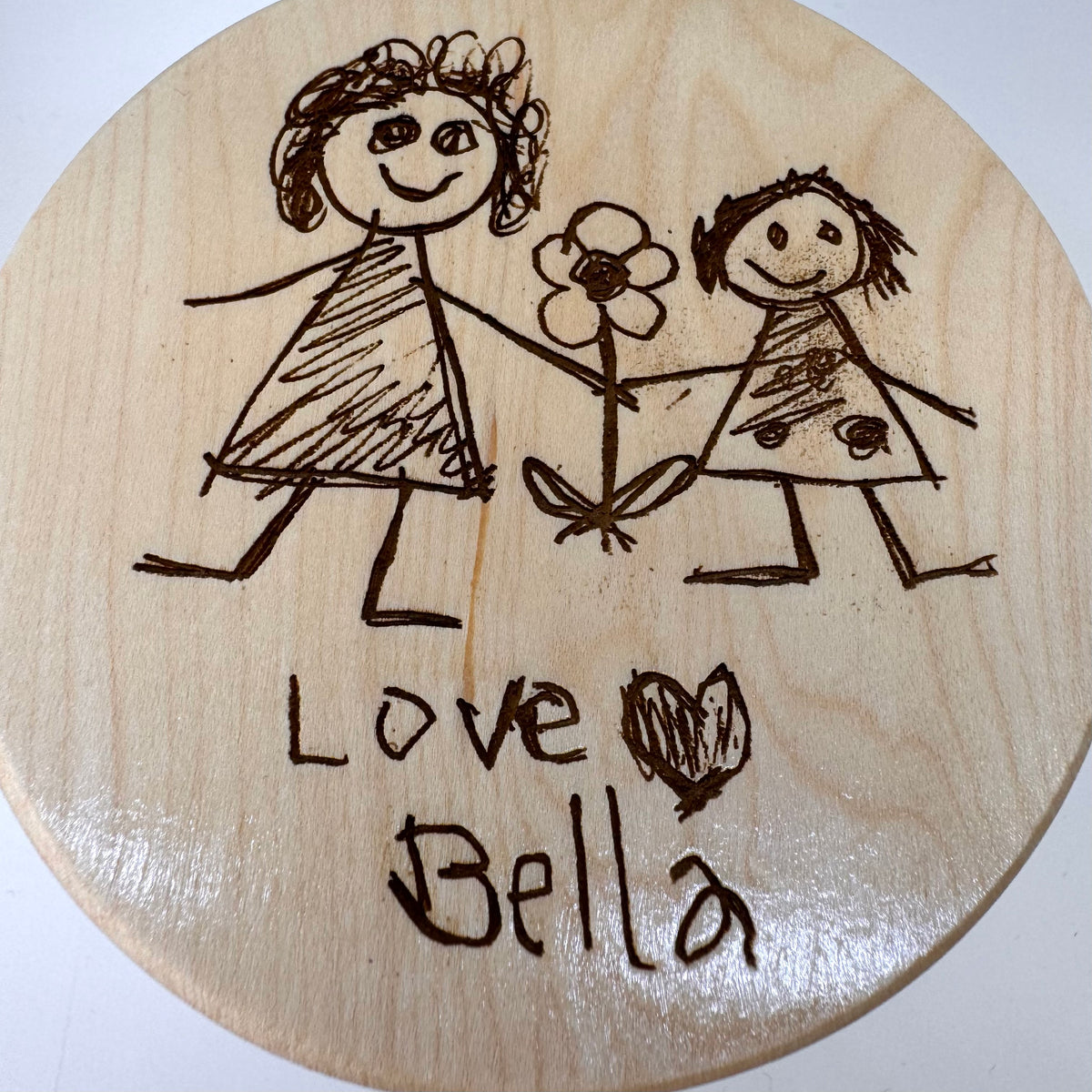Happy Mother's Day from the Kids — Custom Drawing Candle