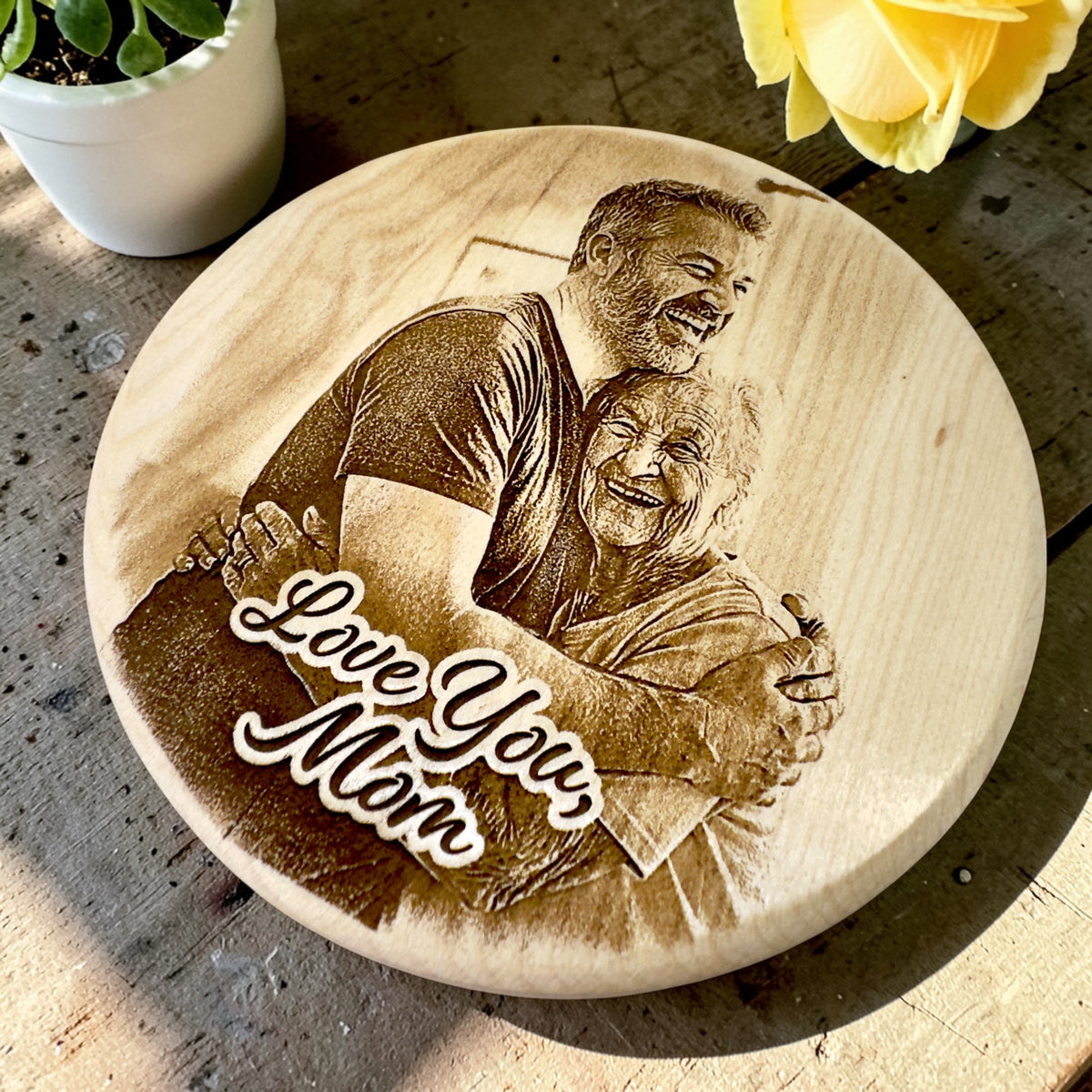 Love You, Mom — Photo Candle for Mom from Son