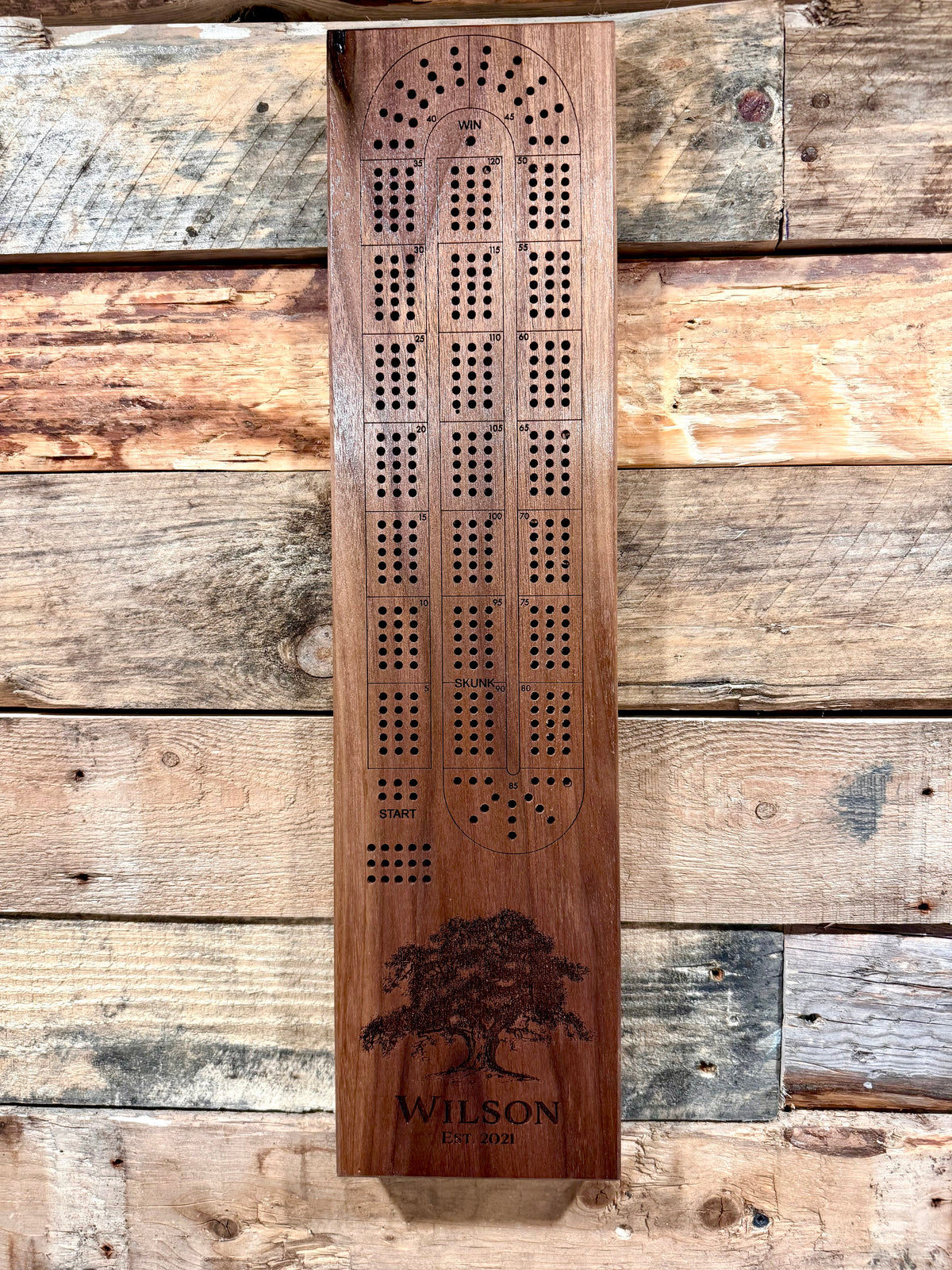 Personalized Cribbage Board