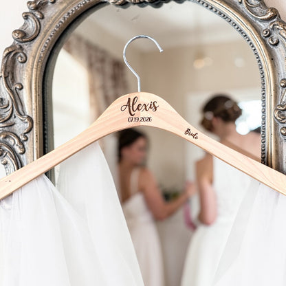 Wedding Dress Hanger — Personalized Bridal Party Gift