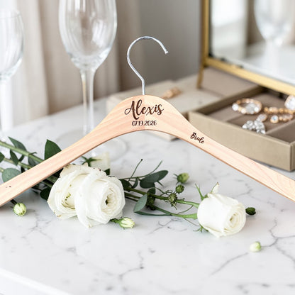 Wedding Dress Hanger — Personalized Bridal Party Gift