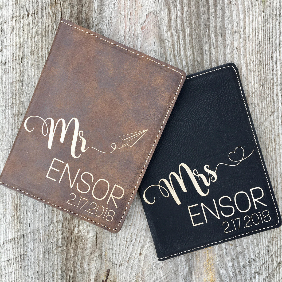 Personalized Passport Holders — Set of 2