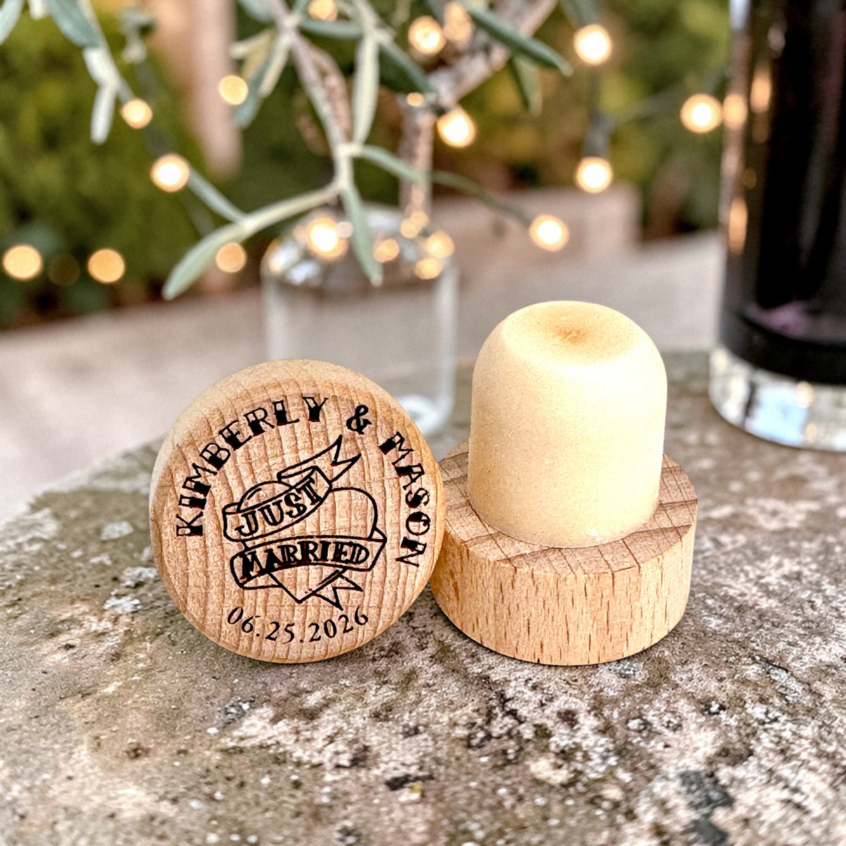 Wedding Wine Stopper - Just Married