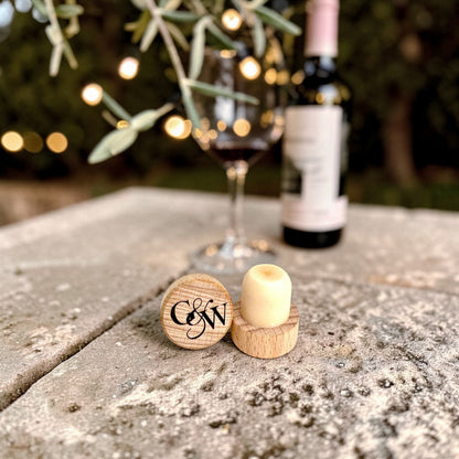 Wedding Wine Stopper - Monogram