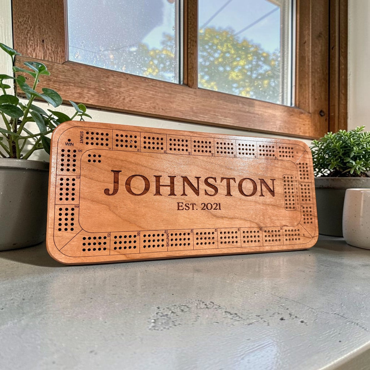 Personalized Cribbage Board