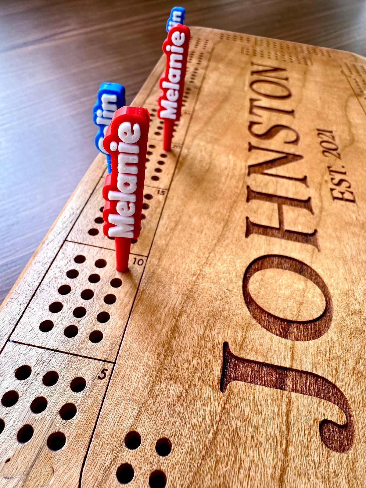 Personalized Cribbage Board