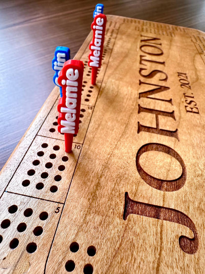 Personalized Cribbage Board