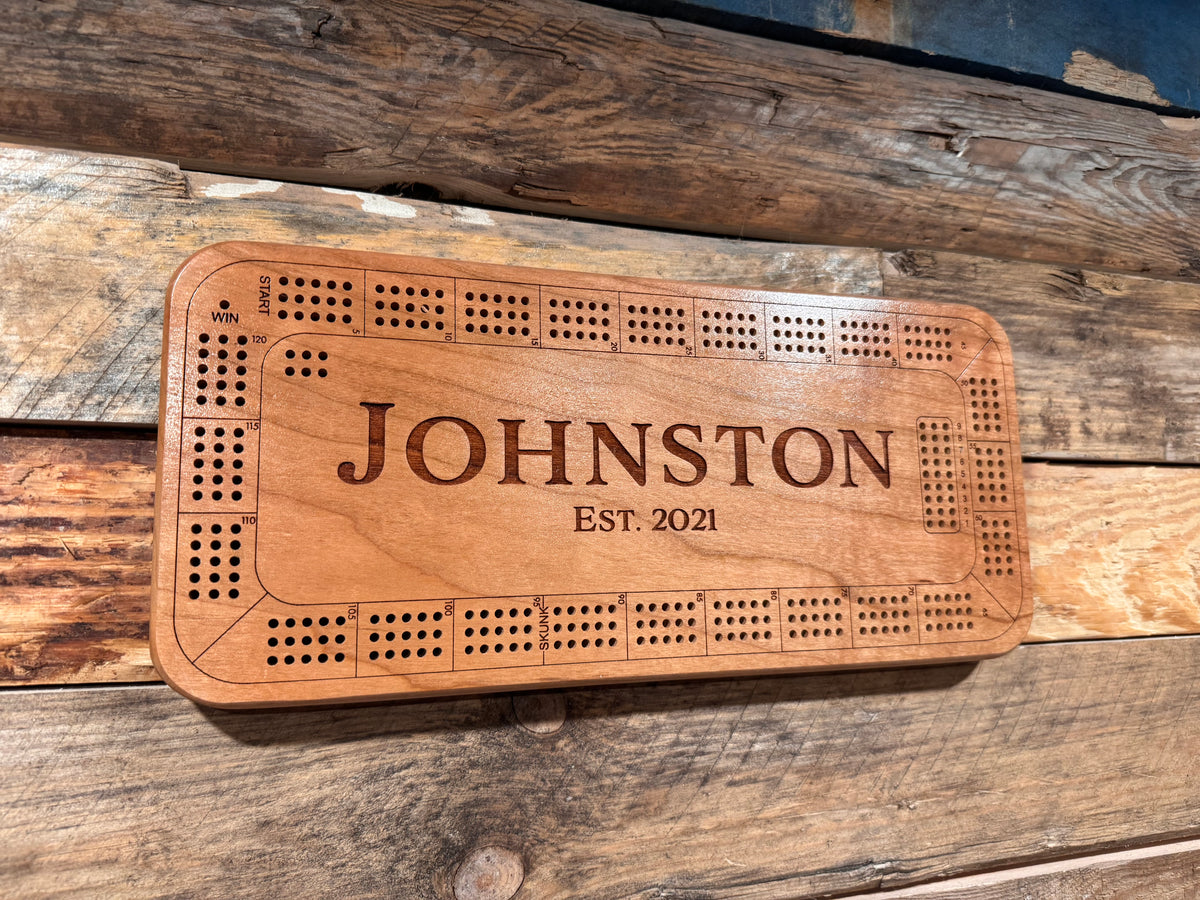 Personalized Cribbage Board