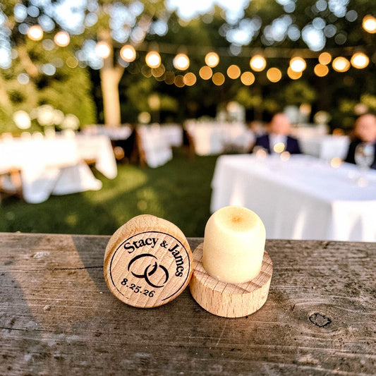 Wedding Wine Stopper - Ring Design