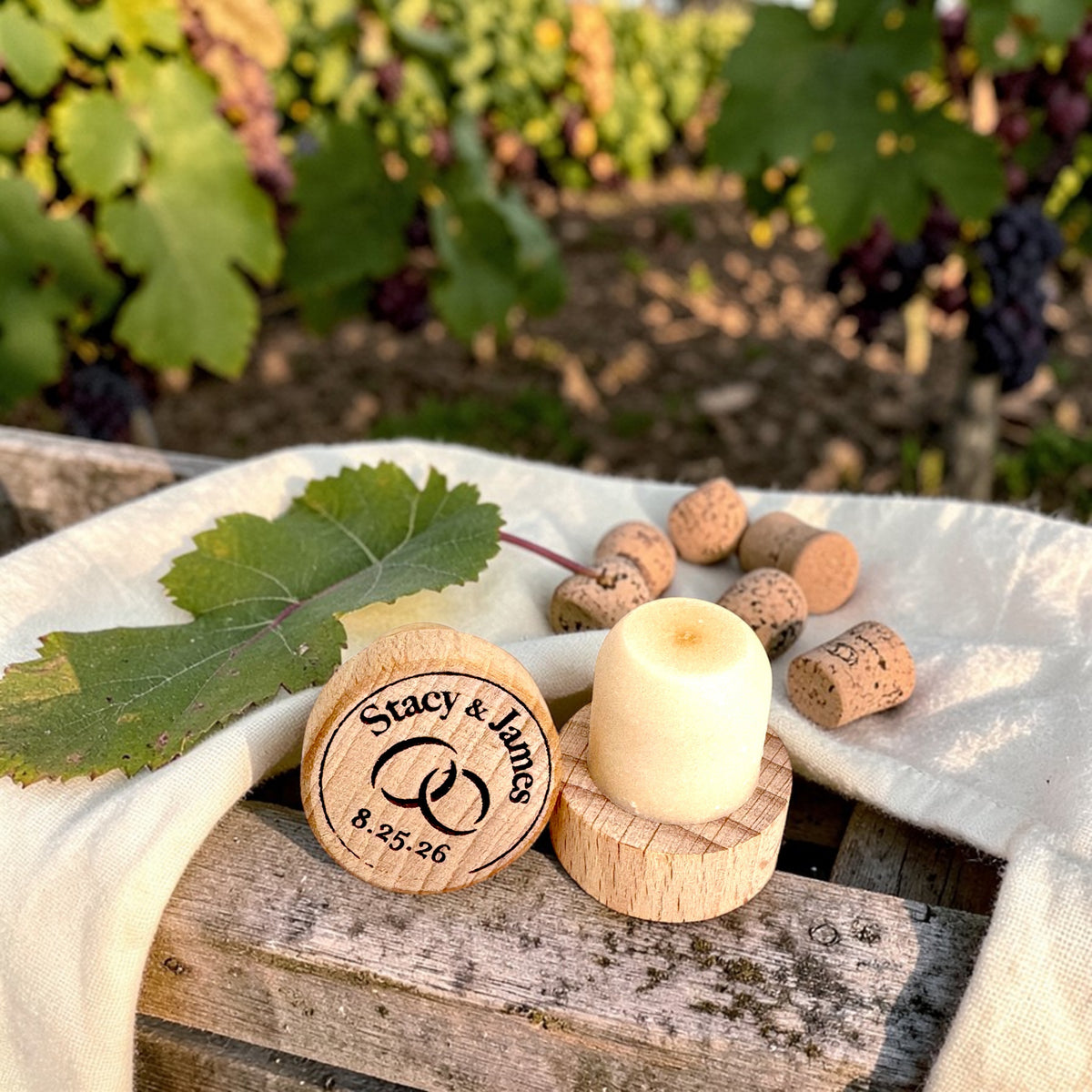 Wedding Wine Stopper - Ring Design