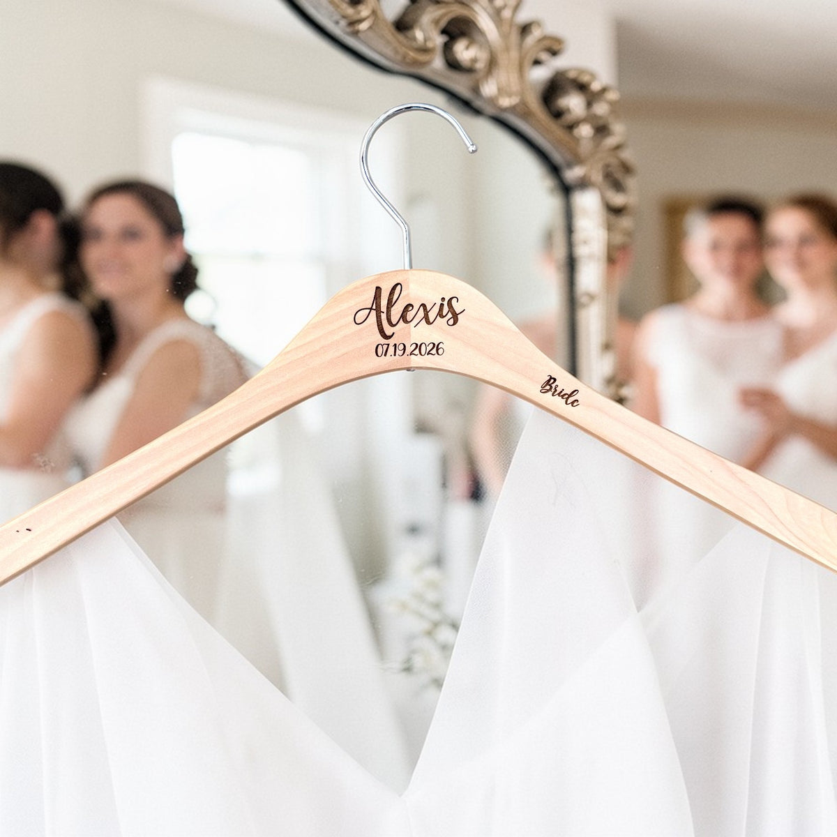 Wedding Dress Hanger — Personalized Bridal Party Gift