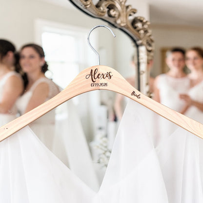 Wedding Dress Hanger — Personalized Bridal Party Gift