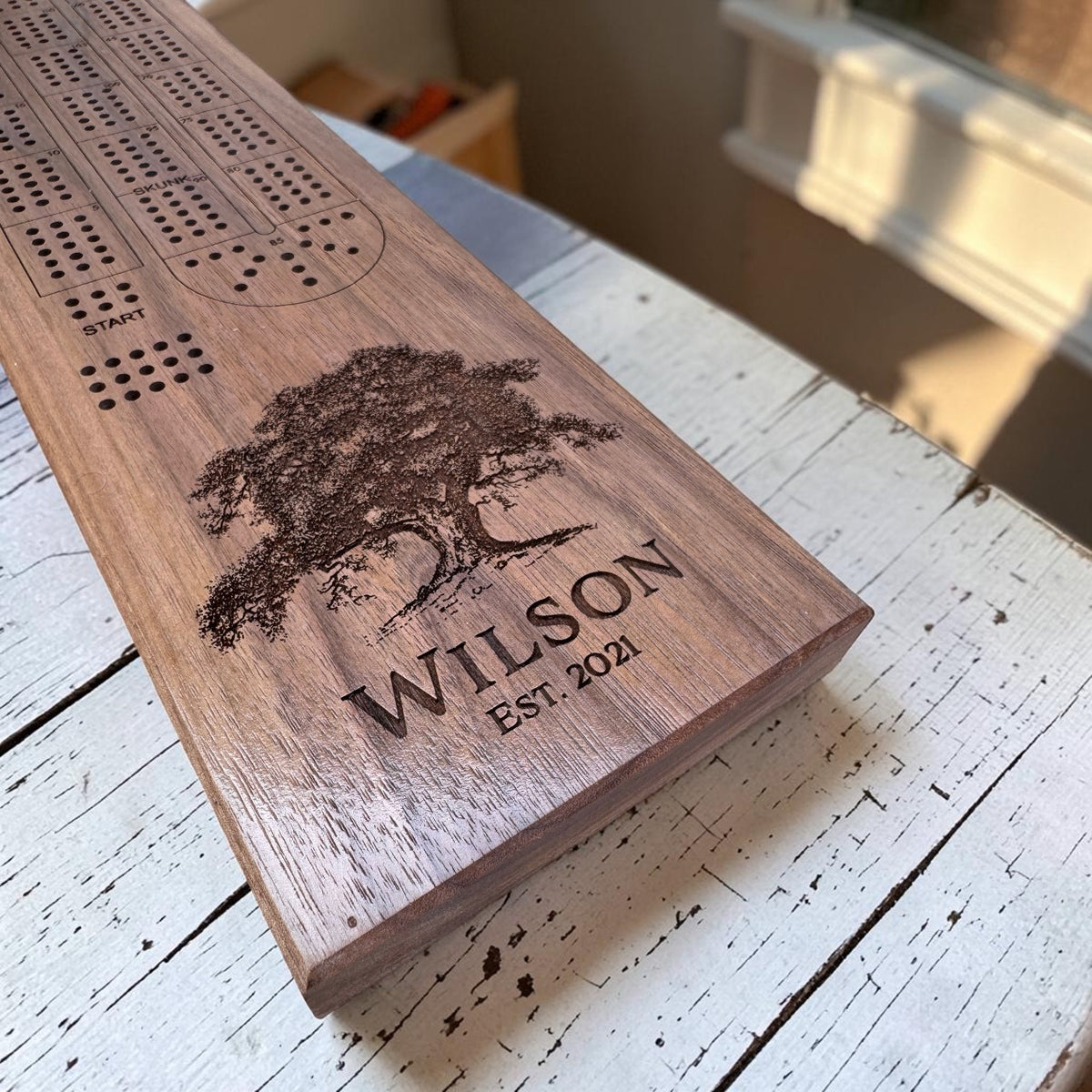 Personalized Cribbage Board